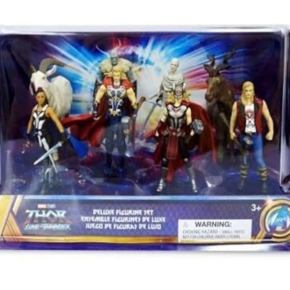 Marvel Thor Deluxe Action Figure Set - Red, Blue, Black